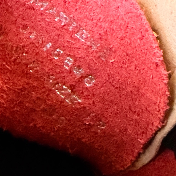 Dr. Martens Vintage Red Leather Boots With Rainbow Stitching - Picture 8 of 9